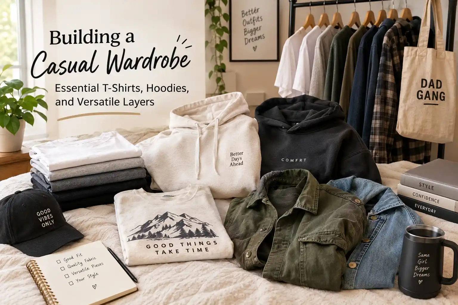 Building a Casual Wardrobe: Essential T-Shirts, Hoodies, and Versatile Layers