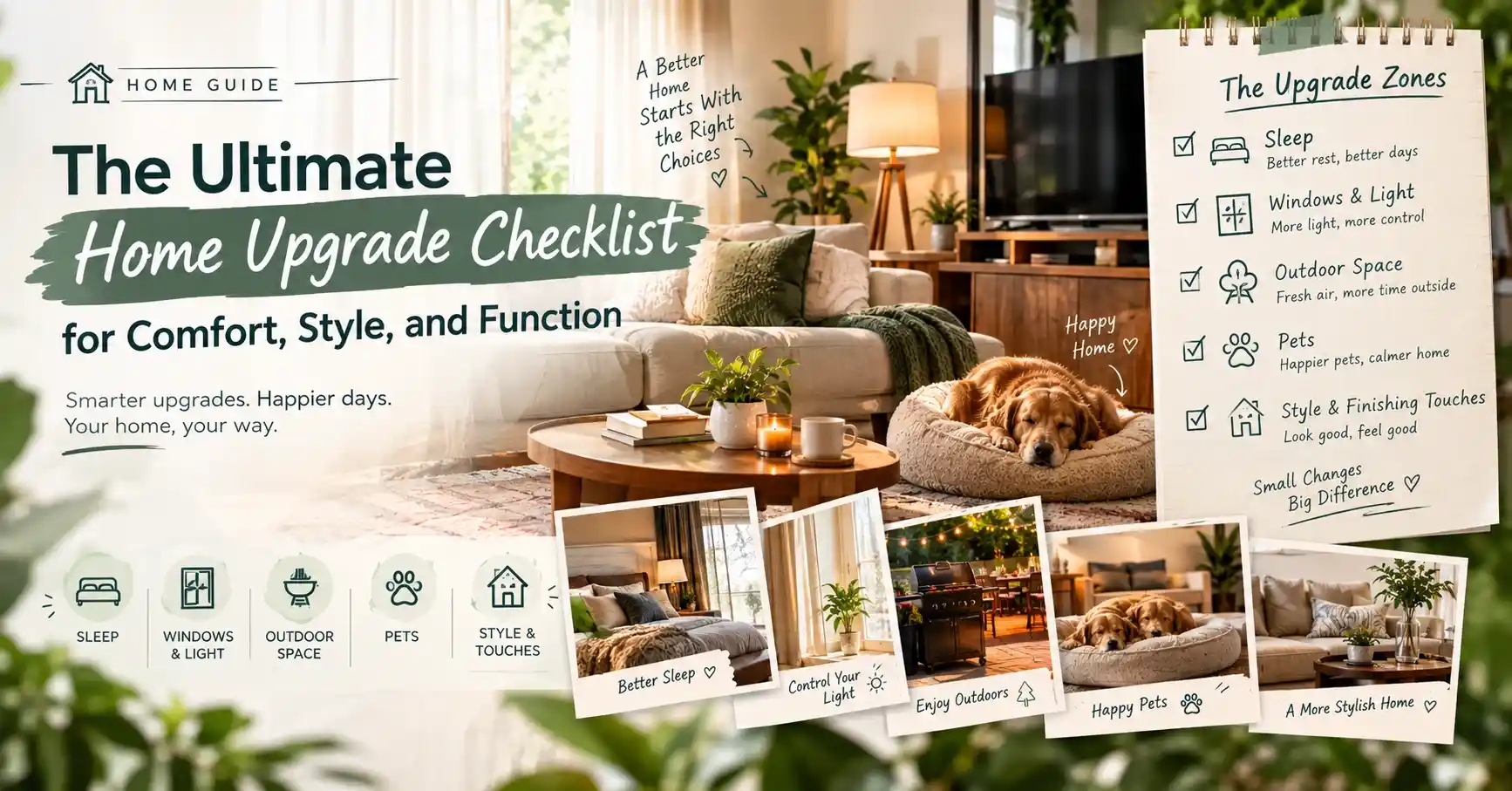 The Ultimate Home Upgrade Checklist for Comfort, Style, and Function