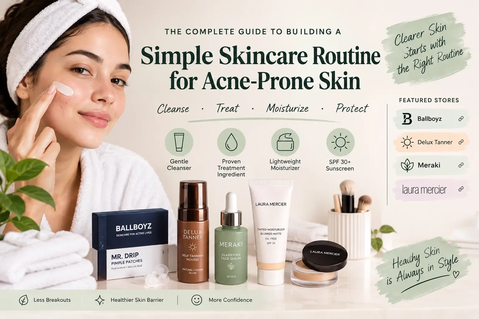 The Complete Guide to Building a Simple Skincare Routine for Acne-Prone Skin