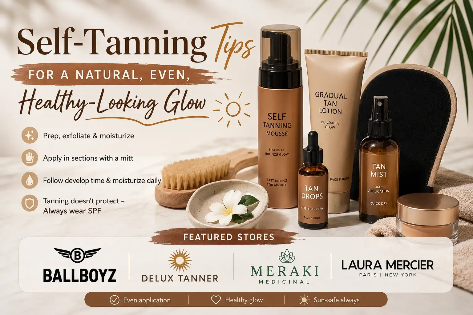 Self-Tanning Tips for a Natural, Even, Healthy-Looking Glow