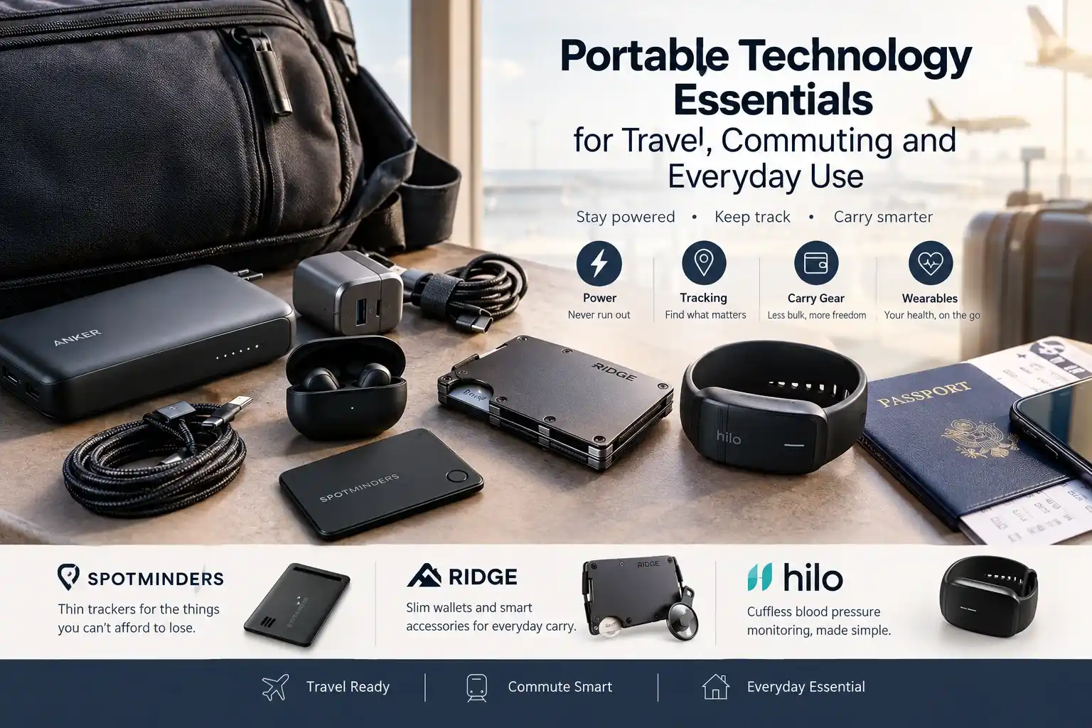 Portable Technology Essentials for Travel, Commuting, and Everyday Use