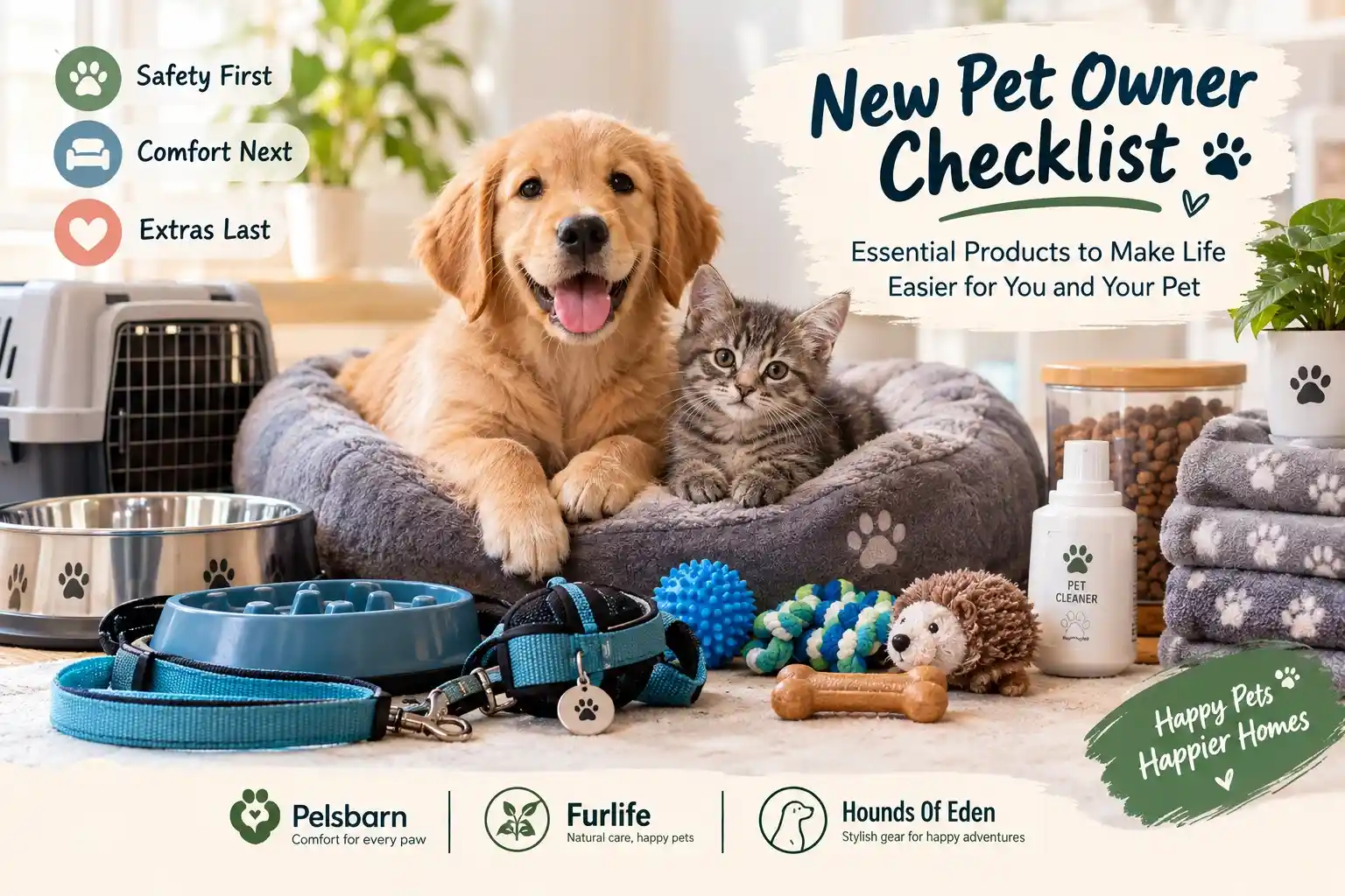 New Pet Owner Checklist: Essential Products to Make Life Easier for You and Your Pet