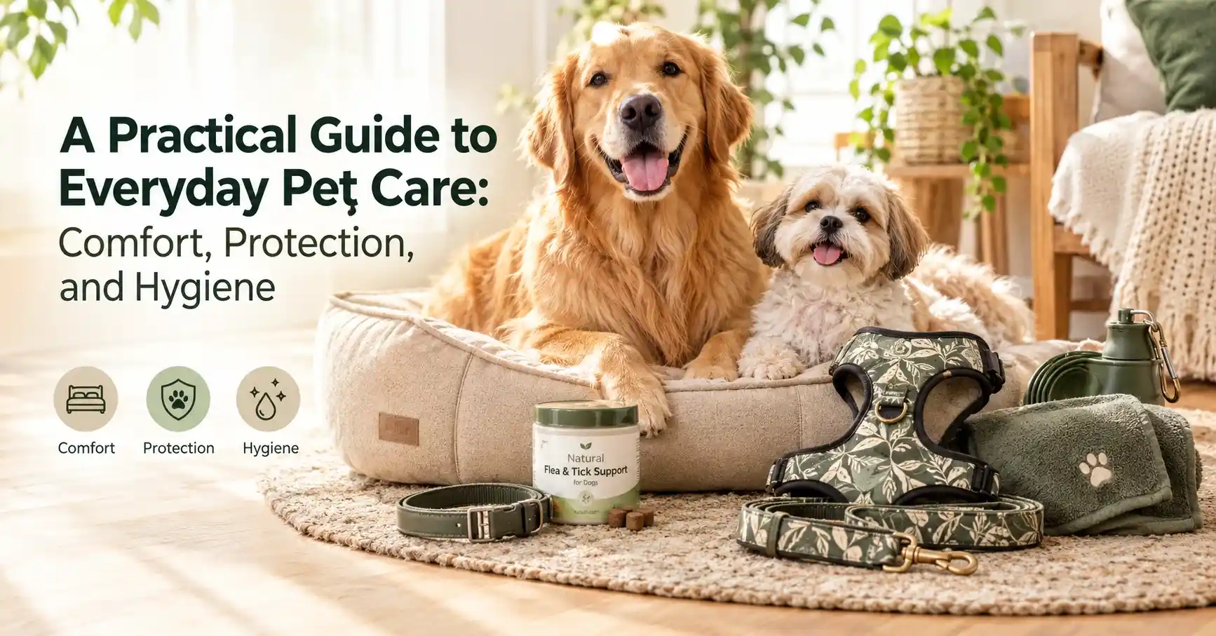 A Practical Guide to Everyday Pet Care: Comfort, Protection, and Hygiene